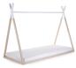 Preview: Tipi Kinderbett Rahmen natur/weiss 90x200
