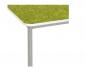 Preview: Flüstertisch 5, halbrund, Diagonale 160 cm, Tischhöhe 71 cm - grün