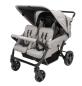 Preview: Familidoo Krippenwagen Vierlingsbuggy-Lidoo Star, grau