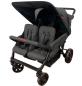Preview: Familidoo Krippenwagen Vierlingsbuggy-Lidoo Star, schwarz
