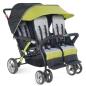 Preview: Kinderwagen 4-Sitzer Linea Quard Sport, schwarz/limone