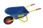 Preview: Metallschubkarre blau-gelb