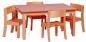 Preview: Natura Tisch gross, rechteckig, 150 x 69,5 cm + 8 Stühle Mill - Gr. 2