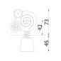 Preview: Milo Federwippe 1 Schnecke, Beton-Bodenanker