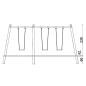 Preview: Robinio 3er-Schaukel - Gestell