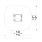 Preview: Sandkasten mit Sitzbank, 1,5 x 1,2 m