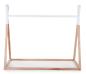 Preview: Tipi Kinderbett Rahmen natur/weiss 70x140