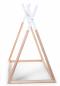 Preview: Tipi Kinderbett Rahmen natur/weiss 70x140