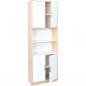 Preview: Hochschrank ohne Trennwand, H 238, mit offenem Fach, weiss (Quadro 119-180°)