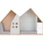 Preview: Möbelsatz Quadro Häuserzeile grau-weiss 201-180°