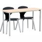 Preview: Set Nr. 113 - Gr. 6, Doppeltisch Forte mit Stühlen Flexi, Tischhöhe 76 cm