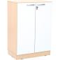 Preview: Grande Portfolioschrank, T 38, Ahorn, Türen weiss (Grande 55)
