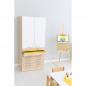 Preview: Hochschrank mit Schubladen, H 187, T 60 - Ahorn, Türen weiss (Grande 69)