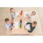 Preview: Set Nr. 260 - Gr. 3, Tisch Klassik, (120 x 80 cm, Ahorn), mit Sitzbänken SH 35 cm