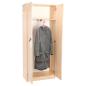 Preview: EXPO Kleiderschrank 185 mit ausziehbarer Kleiderstange, Ahorn