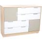 Preview: Asymmetrischer Schrank M, B 116 - weiss/grau (Quadro 39-180°)