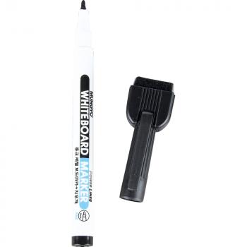 Boardmarker mit Tafellöscher, schwarz