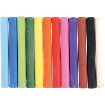 Pastellkreide, dünn, 12 Farben