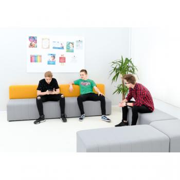 Sofa Modern Plus, grau-senf