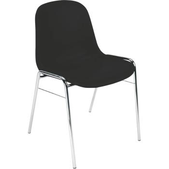 Stuhl BETA Chrome, schwarz