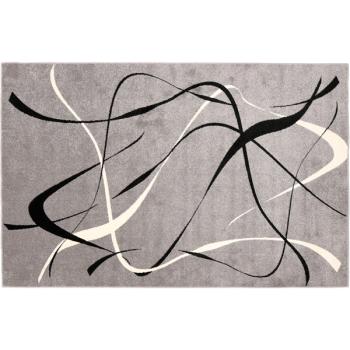 Grauer Teppich mit Linien, 1,6 x 2,2 m