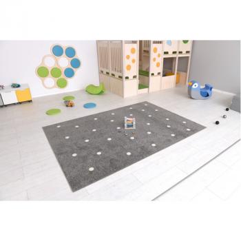 Teppich Grau mit Punkten 2 x 3 m