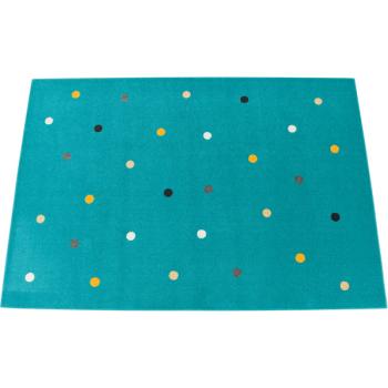 Teppich Türkis mit Punkten 2 x 3 m