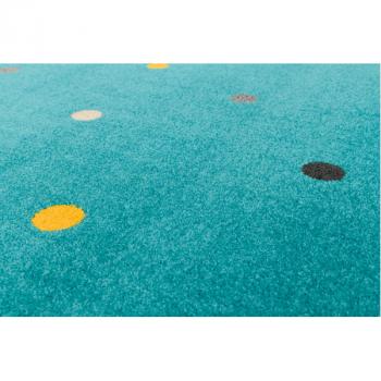 Teppich Türkis mit Punkten 2 x 3 m