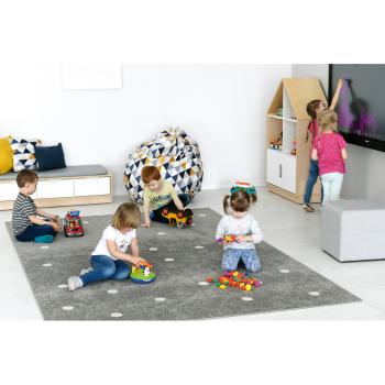 Teppich Grau mit Punkten, 3 x 4 m