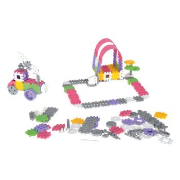 Waffel-Bausteine Mini - Konstruktionen, rosa-lila, 140