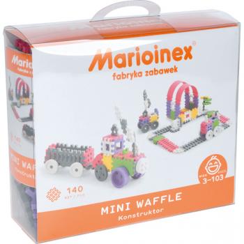 Waffel-Bausteine Mini - Konstruktionen, rosa-lila, 140