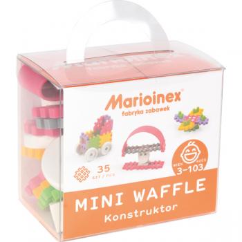 Waffel-Bausteine Mini - Konstruktionen, rosa-lila, 35