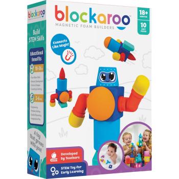 Blockaroo Robot - magnetische Schaumstoffblöcke, 10 Stck.
