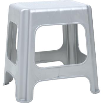 Badhocker, hellgrau, H 42 cm