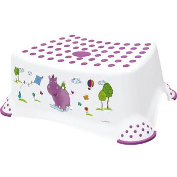 Fussbank Nilpferdchen, weiss