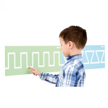 Schreibvorbereitung – Klebefolien mit Muster zum Nachziehen, Set 1