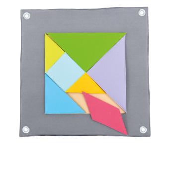 Motorik-Textilpaneel - Tangram