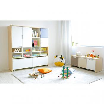 Quadro - Rollbehälter schmal, B 34 - beige