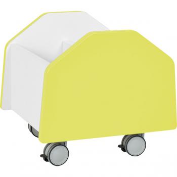 Quadro - Rollbehälter klein, weiss, limone