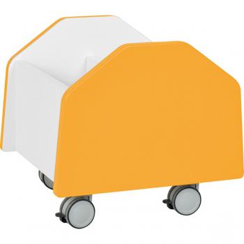 Quadro - Rollbehälter klein, weiss, orange