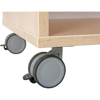 Quadro - Schrank S ohne Mittelwand, mit 1 Einlegeboden, B 79 - auf Rollen