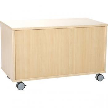 Quadro - Schrank S ohne Mittelwand, mit 1 Einlegeboden, B 79 - auf Rollen