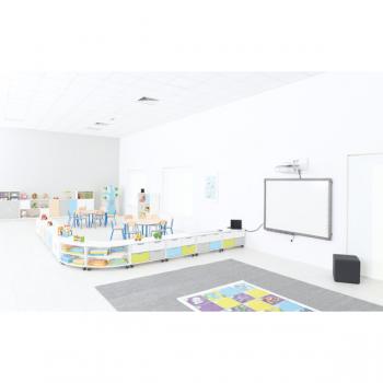 Quadro - Schrank S für 4 schmale Schubladen, B 79, weiss - auf Rollen