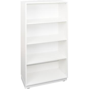 Quadro - Schrank XL ohne Mittelwand, mit 3 Einlegeböden, B 79, weiss - auf Sockel