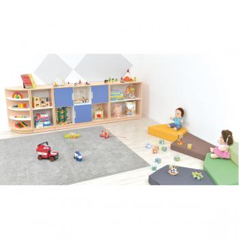 Quadro - Schmaler Schrank M mit 1 Einlegeboden, B 42 - Ahorn