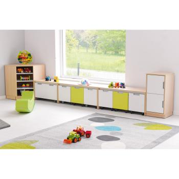 Quadro - Schmaler Schrank M mit 1 Einlegeboden, B 42