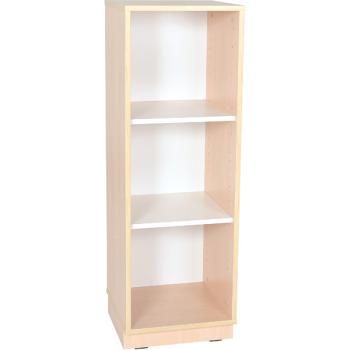 Quadro - Schmaler Schrank L mit 2 Einlegeböden, B 42 - Ahorn