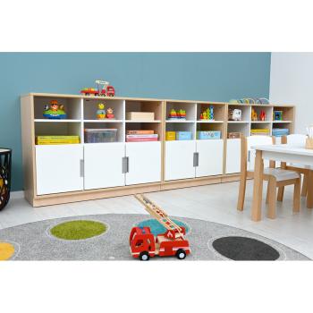 Quadro - Schrank M mit 1 Mittelwand und 1x2 Einlegeböden, B 79