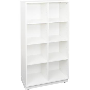 Quadro - Schrank XL mit 1 Trennwand und 3x2 Einlegeböden, B 79, weiss