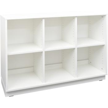 Quadro - Schrank M mit 2 Mittelwänden und 1x3 Einlegeböden, B 116, weiss